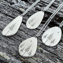 Load image into Gallery viewer, Silver Pebble Pendant