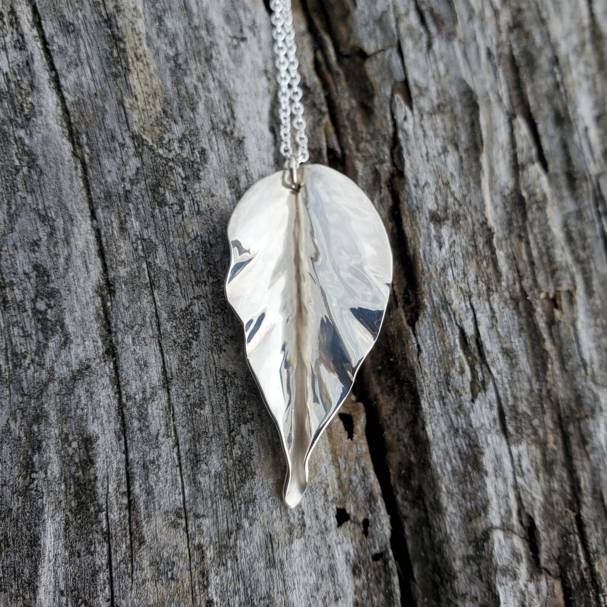 Leafy Sterling outlet Silver Necklace